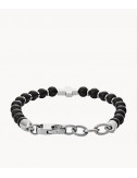 Black Agate and Stainless...