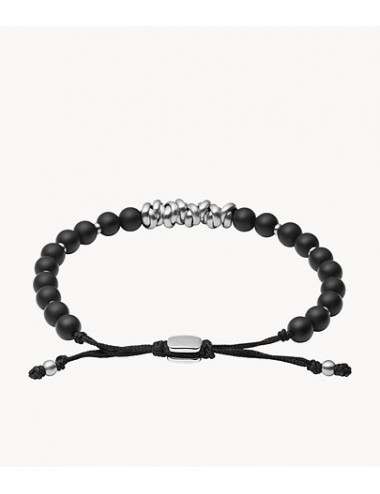 Black Agate Beaded Bracelet