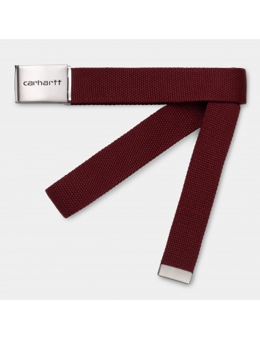 Clip Belt Chrome  Bordeaux