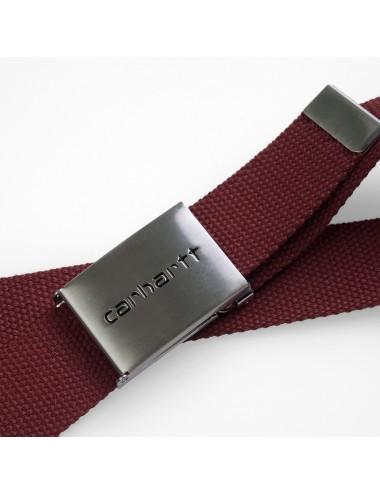 Clip Belt Chrome  Bordeaux