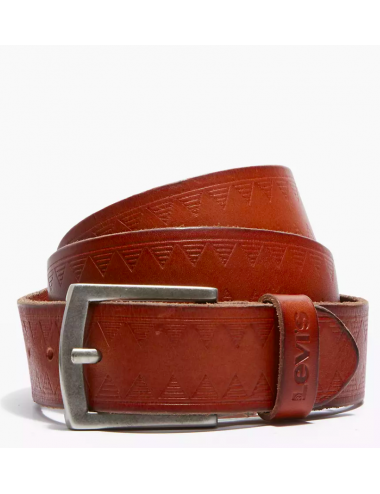 EMBOSSED LEATHER BELT
