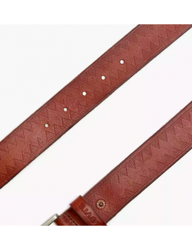 EMBOSSED LEATHER BELT
