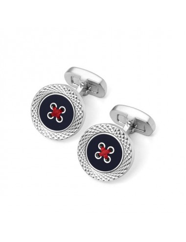 Engraved Edge Button Cufflinks