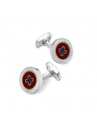 Engraved Edge Button Cufflinks