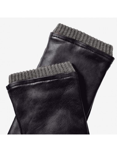 MEN'S LEATHER GLOVES WITH...