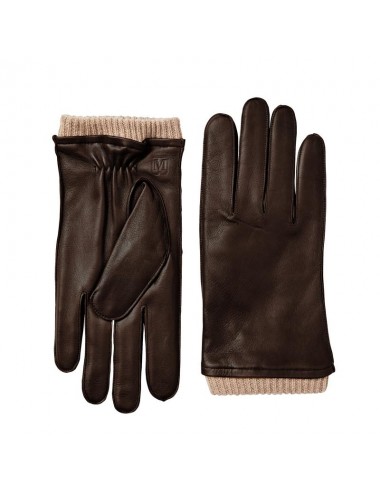 MEN'S LEATHER GLOVES WITH...