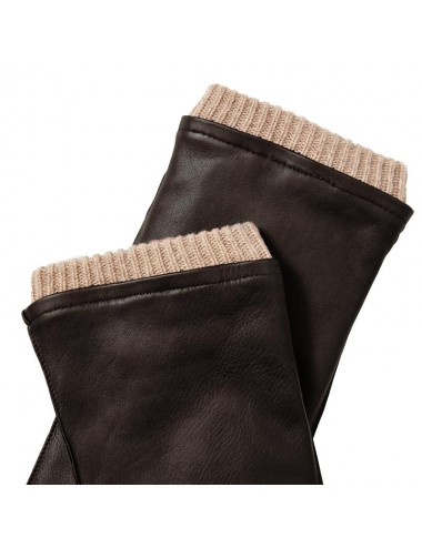 MEN'S LEATHER GLOVES WITH...