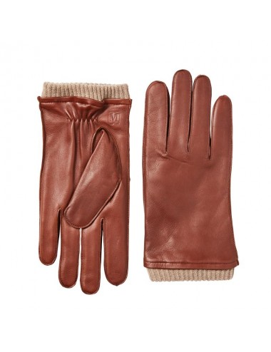 MEN'S LEATHER GLOVES WITH...