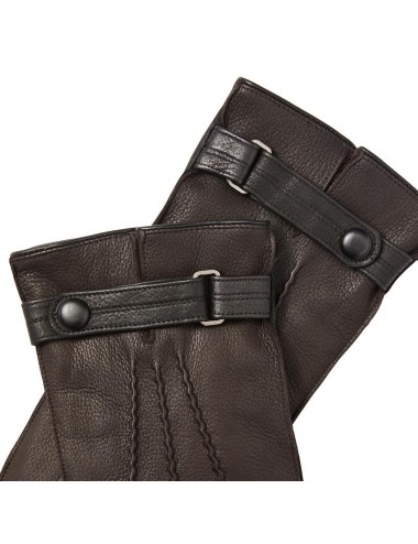 MEN'S LEATHER GLOVES WITH...